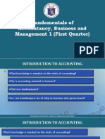 Fundamentals of Accountancy, Business and Management 1 (First Quarter)