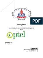 Project Report ON Pakistan Telecommunication Company Limited (PTCL)