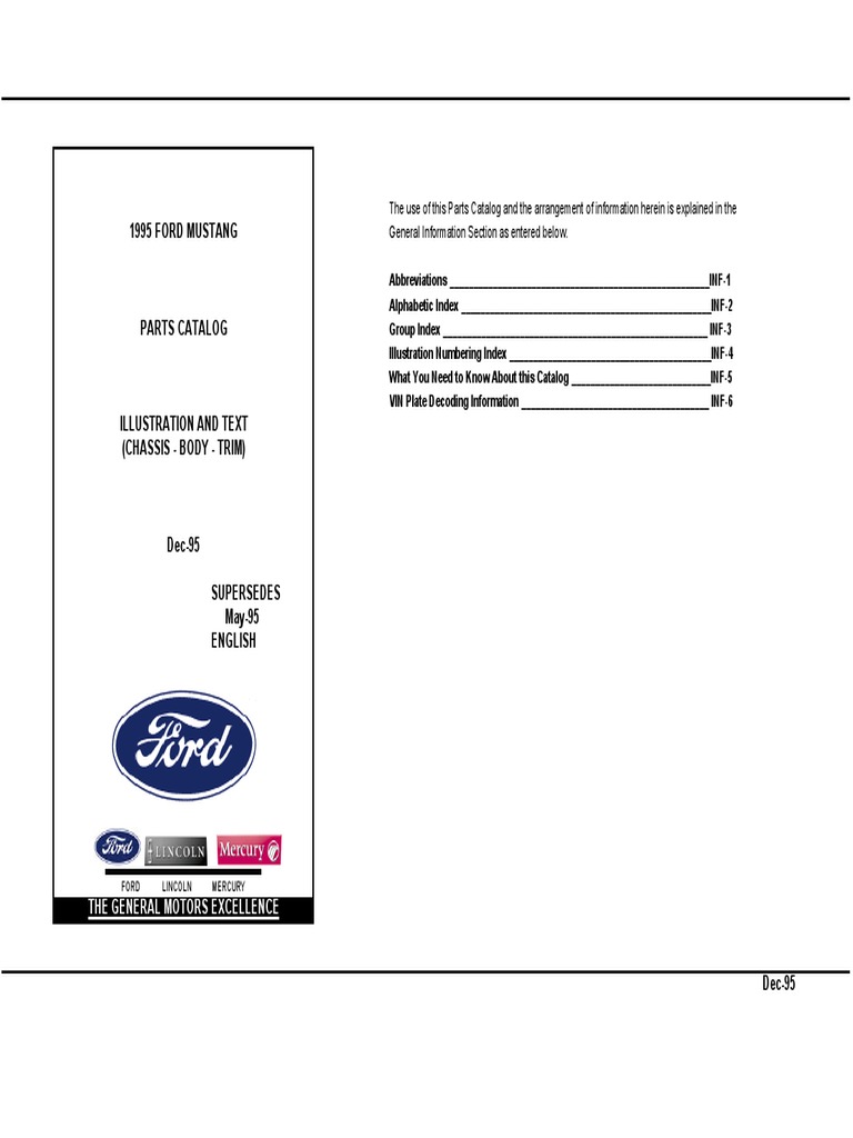 1995 Ford Mustang Parts | Anti Lock Braking System | Ignition System