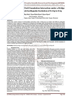 Seismic Analysis of Soil-Foundation Interaction under a Bridge Pier