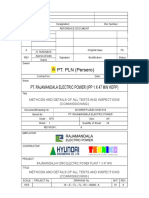 PT. PLN (Persero) : Methods and Details of All Tests and Inspections (Commissioning)