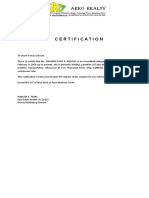 Certification: B8 L46 Lapaz Homes