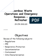Hazardous Waste Operations and Emergency Response - Refresher