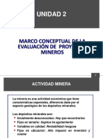 Unidad 2 Marco Conceptual de La Evaluacion de Proyectos Mineros