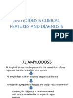 Amyloidosis Clinical Features and Diagnosis