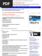 100 Top Computer Fundamental Questions and Answers