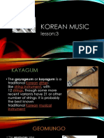 Korean Music: Lesson:3