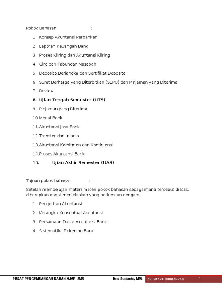 Materi Akuntansi Perbankan Smk Kelas Xi Revisi Sekolah