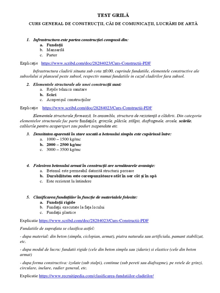 Test Grila | PDF