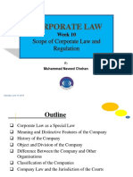 Week 10 Scope of Corporate Law and Regulation