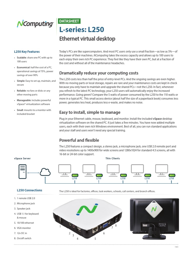 N Computing - Datasheet L-Series L250 (En) 518139 | PDF ...