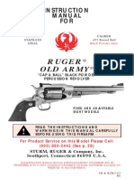 Ruger Old Army: Instruction Manual FOR