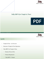 Tally Erp 9 for Temple Trust