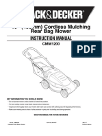 Black and Decker CMM1200 Mower Manual