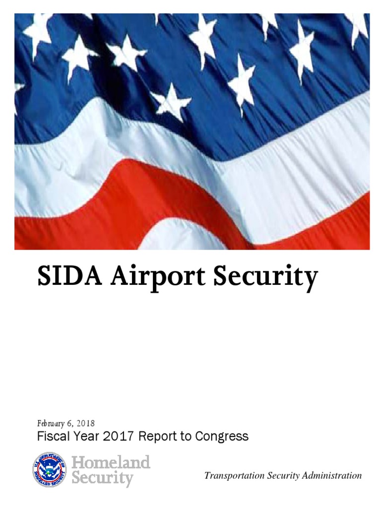 TSA SIDA Airport Security PDF Transportation Security