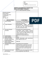 C. Formulir Informed Consent