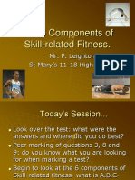 5the 6 Components of Skill Related Fitness
