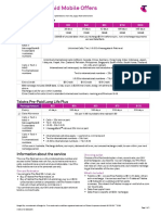 Personal Critical Information Summary Pre Paid Mobile Offers PDF