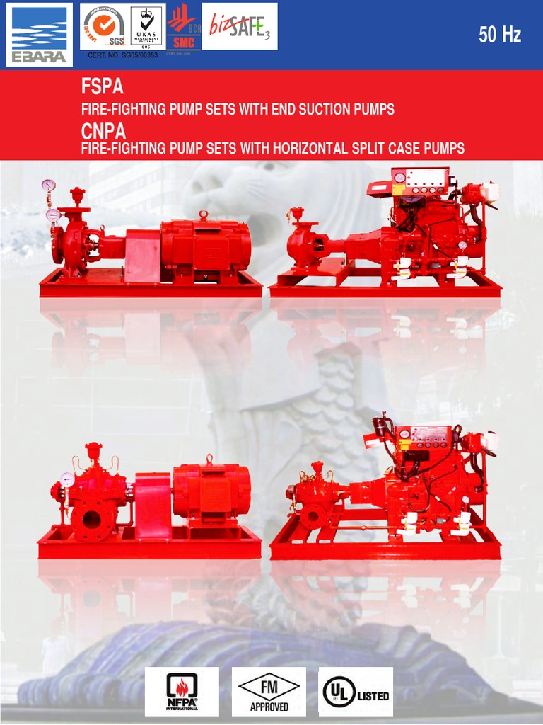 EBARA EESP Fire Pump Set Brochure 27.Apr.2016 Engines Pump