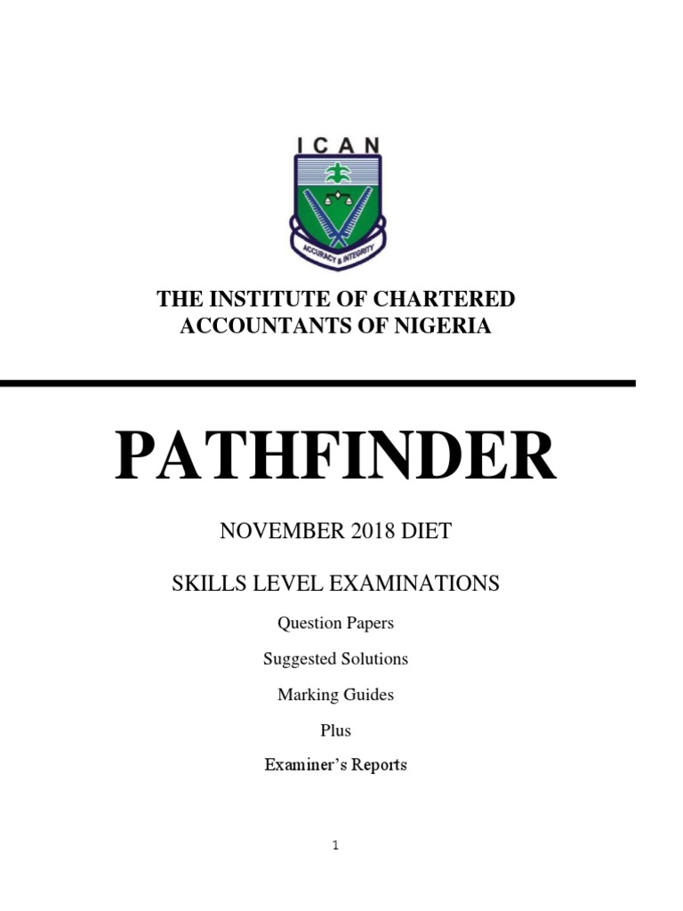 Nov 2018 Pathfinder Skills PDF Cash Flow Statement Deferred Tax