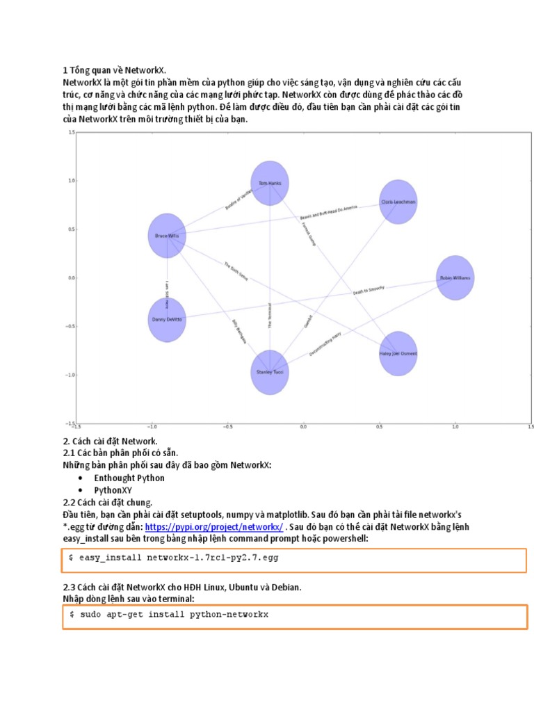 1 Tổng quan về NetworkX | PDF