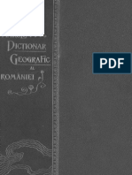 Marele Dicționar Geografic Al României - Vol.1