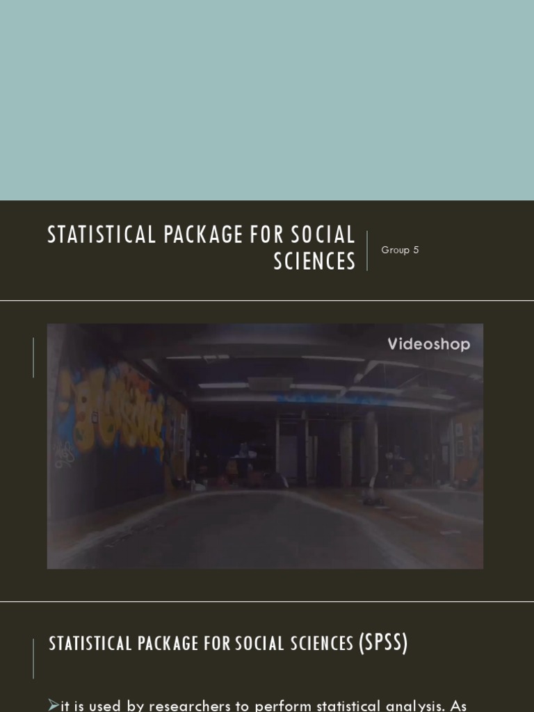Statistical Package For Social Sciences Pdf