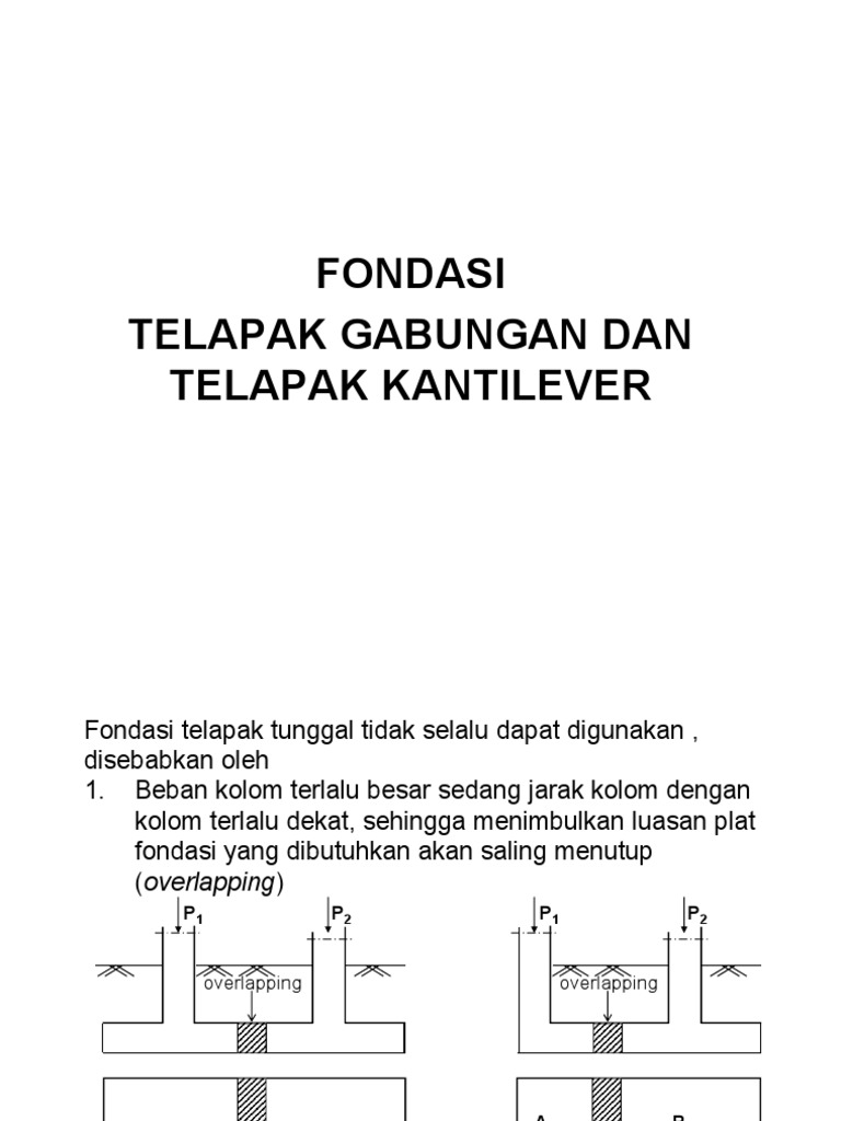 Pondasi Telapak Gabungan Dan Telapak Kantilever Pdf