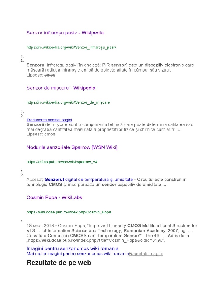 Senzor Infrarosu | PDF