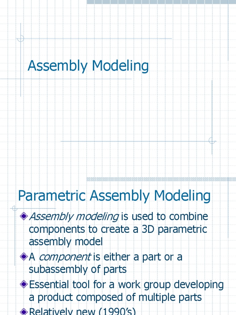 Parametric Assembly Modeling Guide | PDF | Geometry | Mathematical Analysis