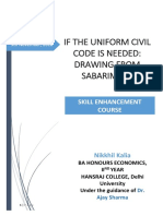 Research Project, Uniform Civil Code
