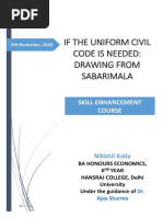 Research Project, Uniform Civil Code