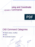 Viewing and coordinate system commands in CAD