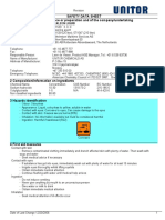 Safety Data Sheet 1 Identification of The Substance or Preparation and of The Company/undertaking