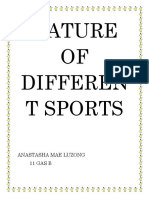 Nature of Different Sports