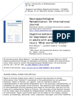 Cognitive behavioural therapy for depression and anxiety in adults with acquired brain injury. What works for whom?