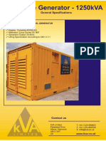 Generators Datasheet 1250kVA Offshore