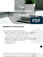 The Classification of Sounds