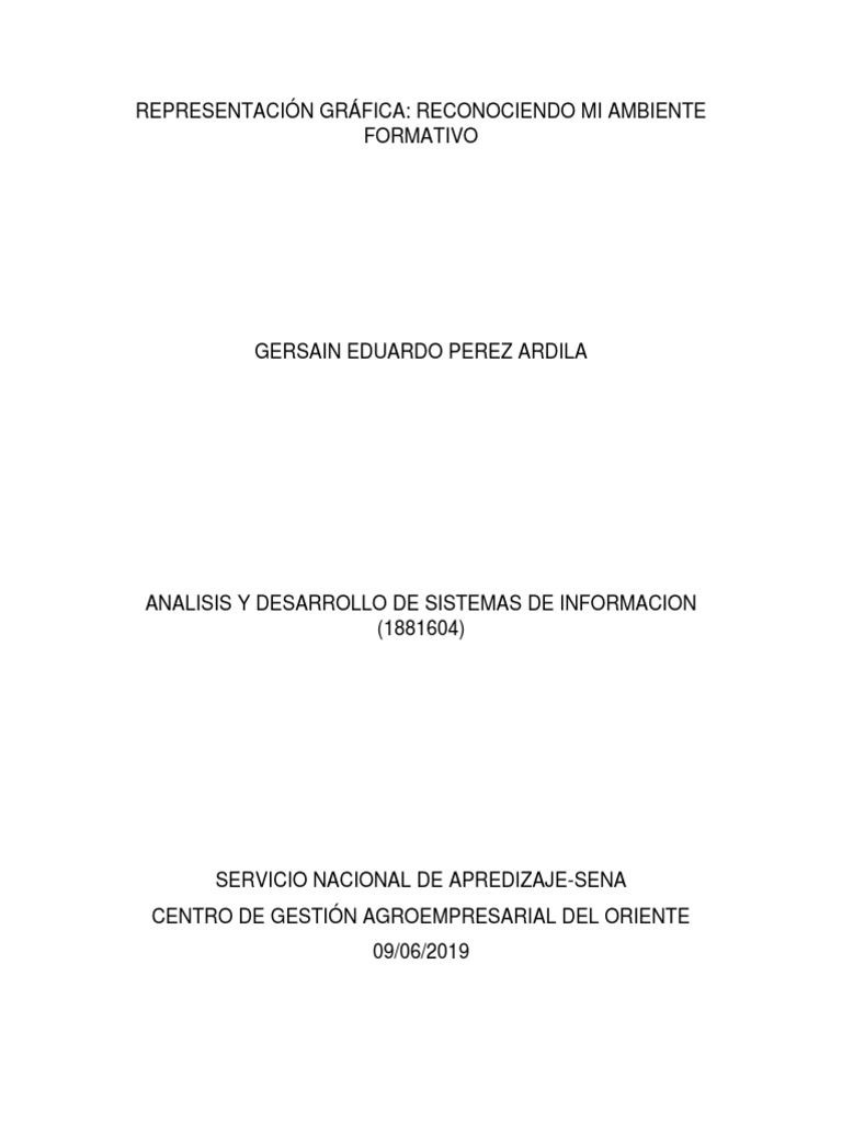 A Través De Mi Ventana Francais Pdf Mi Ambiente de Formación | Negocios