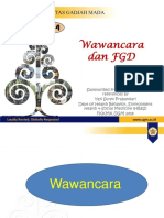 Sesi 4 - Wawancara Dan FGD Disampaikan Oleh Yayi Dept HBES FKKMK UGM