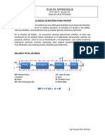 G. A. Balance de Materia