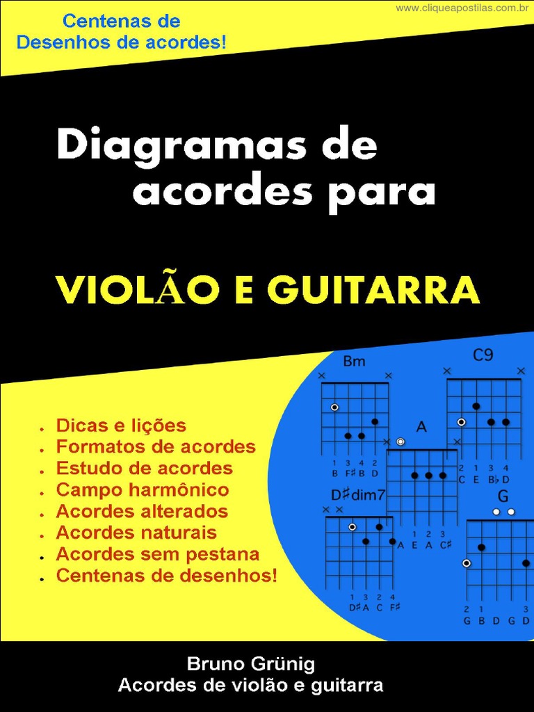 Cliqueapostilas Com Br Diagramas De Acordes Para Violao E Guitarra Pdf Acorde Musica Escala Musica