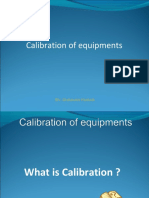 Calibrate equipment volumes accurately
