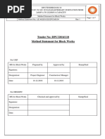 04 Method Statement For Block Work