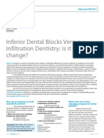 Inferior Dental Blocks Versus Infiltration Dentistry
