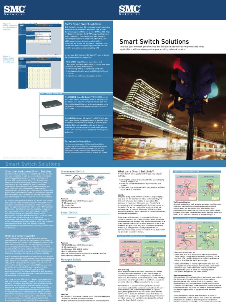 En Smart Switch | PDF | Network Switch | Computer Network