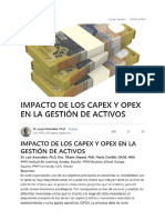Impacto de Los Capex y Opex en La Gestión de Activos