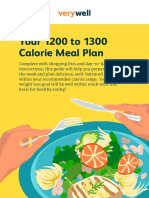 Your 1200 To 1300 Calorie Meal Plan