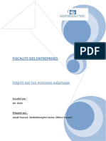 Master CCA: Fiscalite Des Entreprises