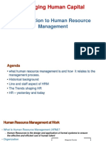 Managing Human Capital: An Introduction to HRM